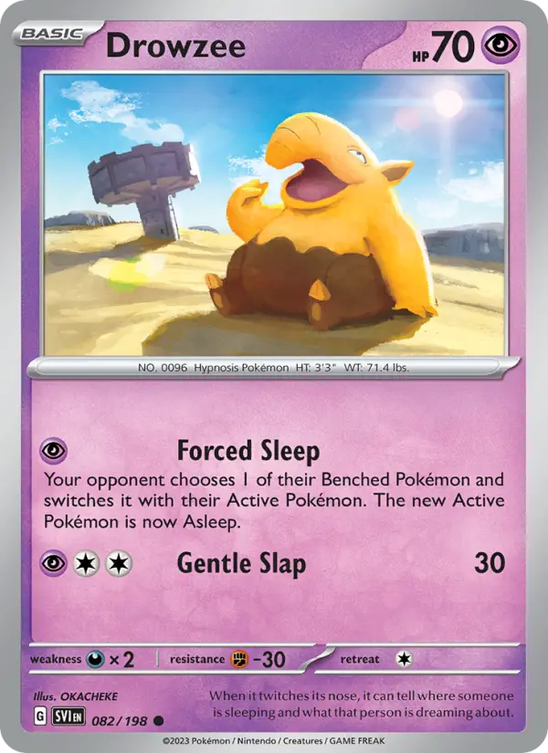 Drowzee #082 — Scarlet & Violet
