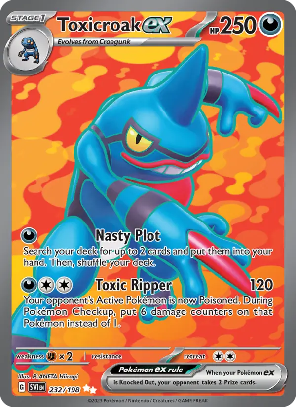 Toxicroak ex #232 — Scarlet & Violet