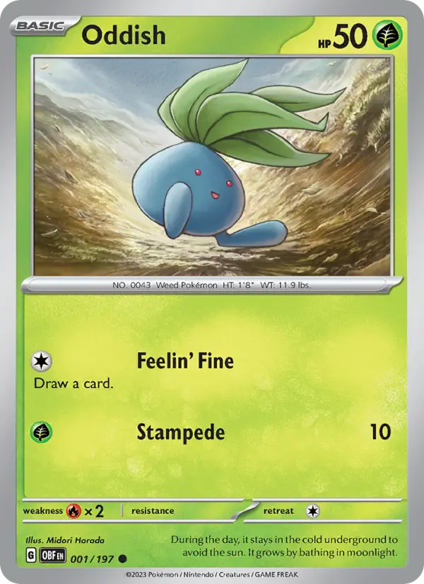Oddish #001 — Obsidian Flames