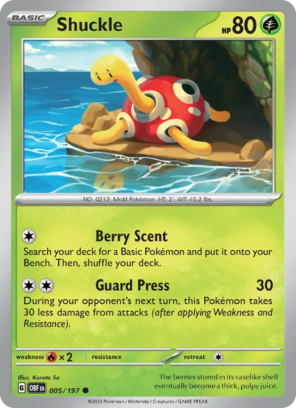 Shuckle #005 — Obsidian Flames