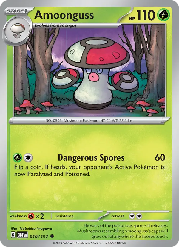 Amoonguss #010 — Obsidian Flames
