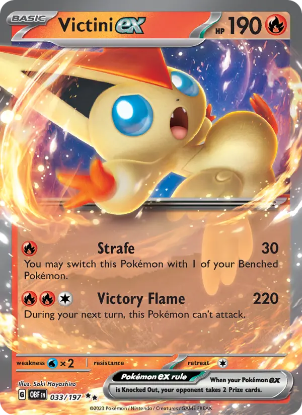 Victini ex #033 — Obsidian Flames