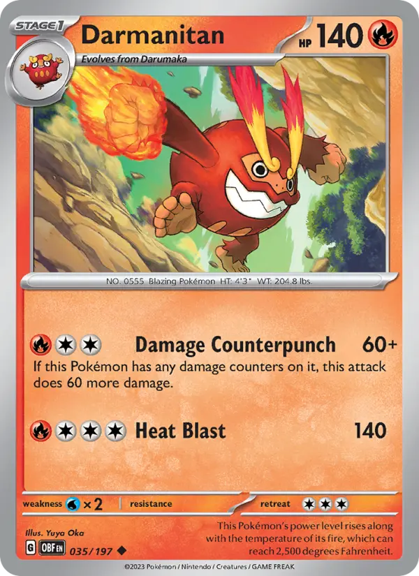 Darmanitan #035 — Obsidian Flames