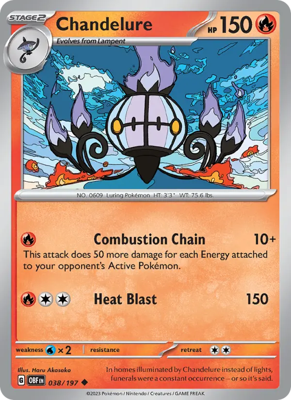 Chandelure #038 — Obsidian Flames