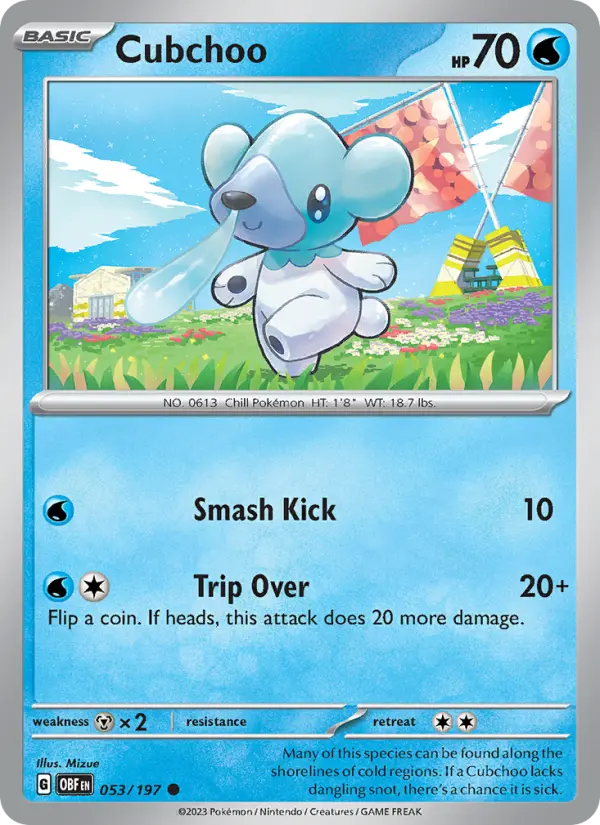 Cubchoo #053 — Obsidian Flames