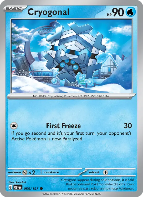 Cryogonal #055 — Obsidian Flames
