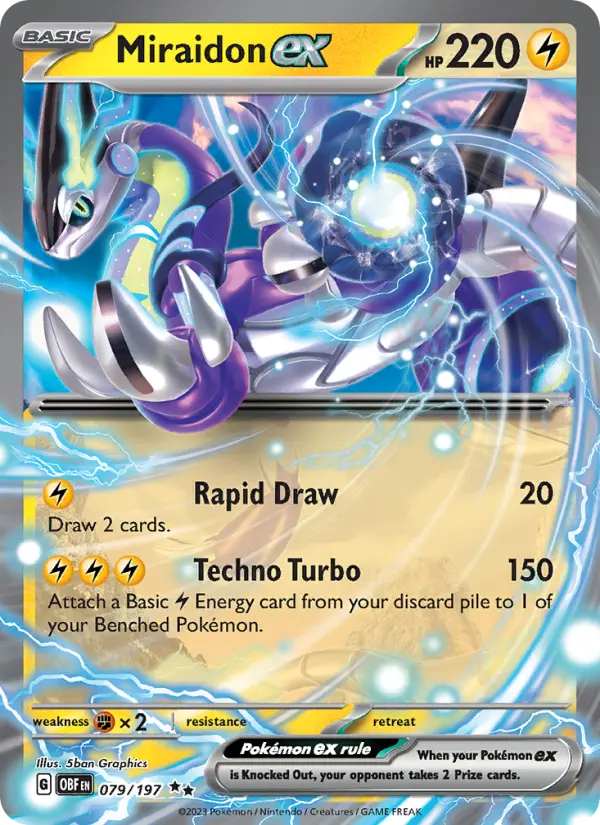 Miraidon ex #079 — Obsidian Flames