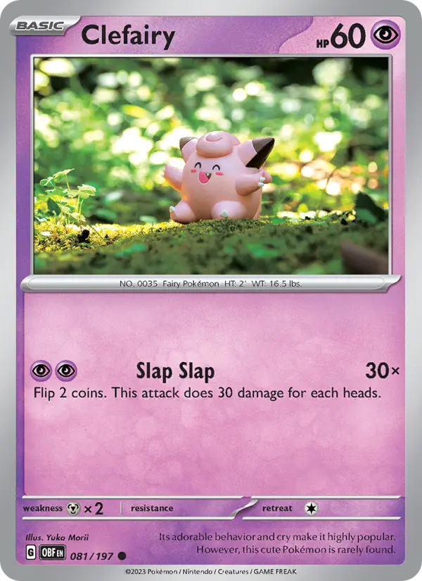 Clefairy #081 — Obsidian Flames