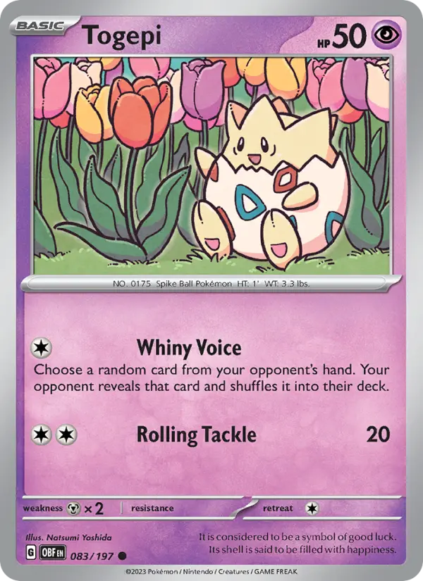 Togepi #083 — Obsidian Flames