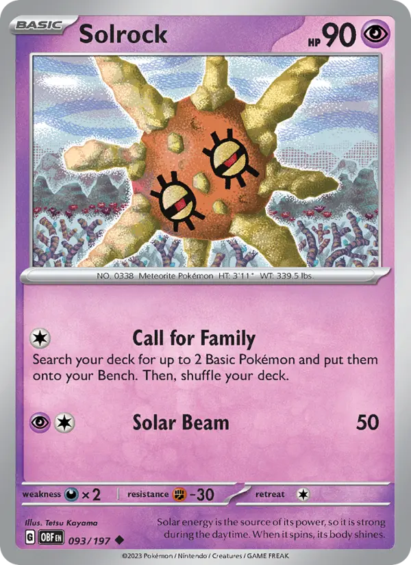 Solrock #093 — Obsidian Flames