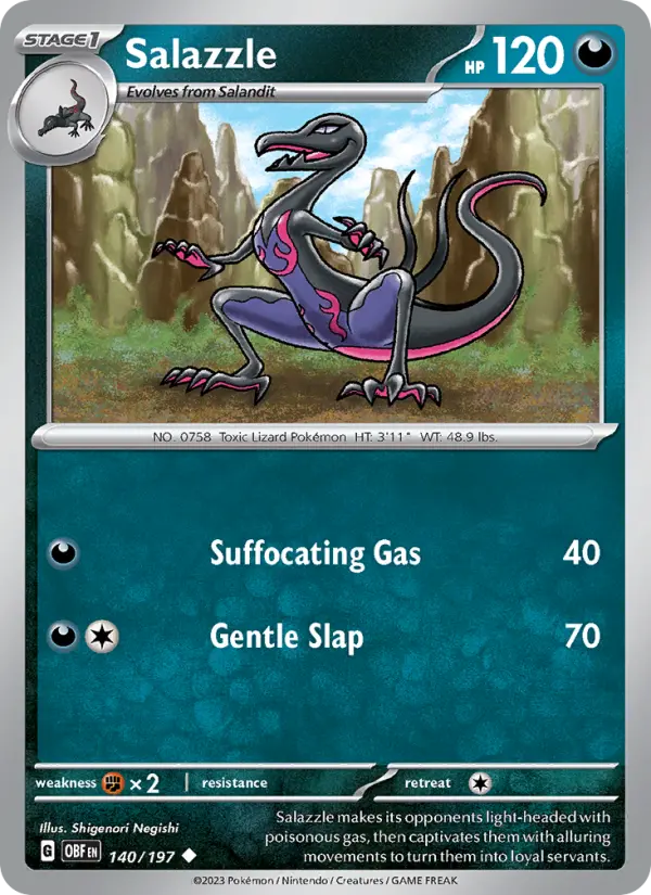 Salazzle #140 — Obsidian Flames