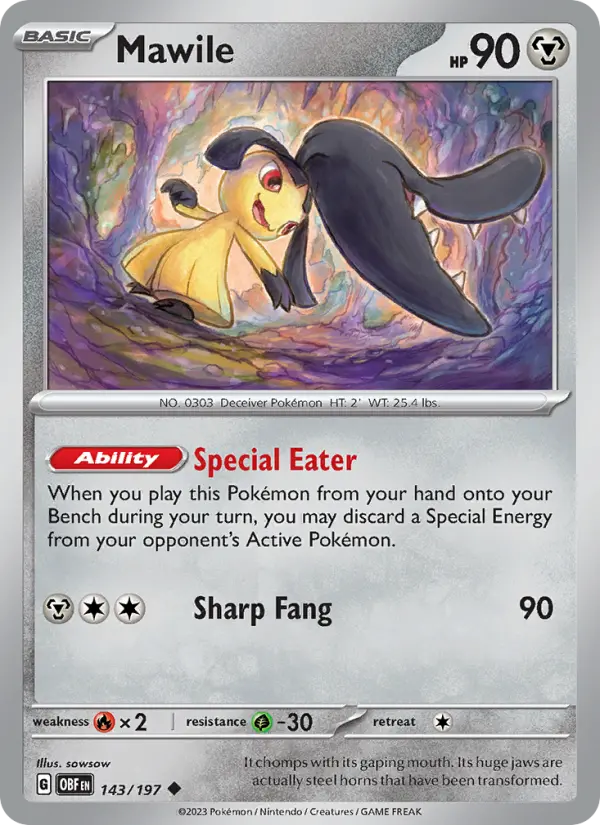 Mawile #143 — Obsidian Flames