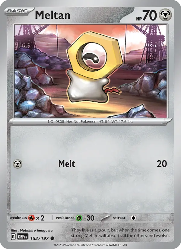 Meltan #152 — Obsidian Flames