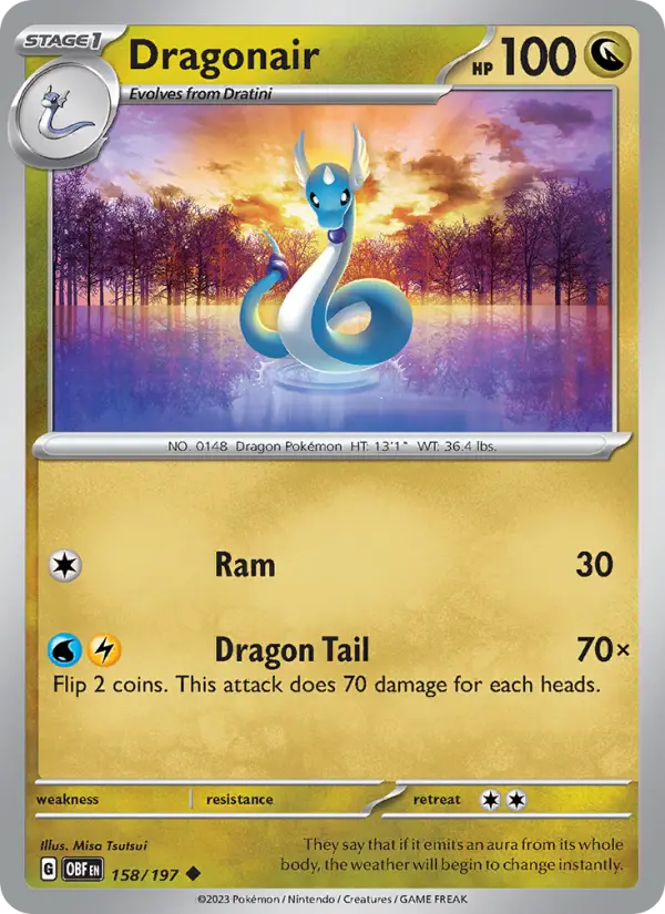 Dragonair #158 — Obsidian Flames