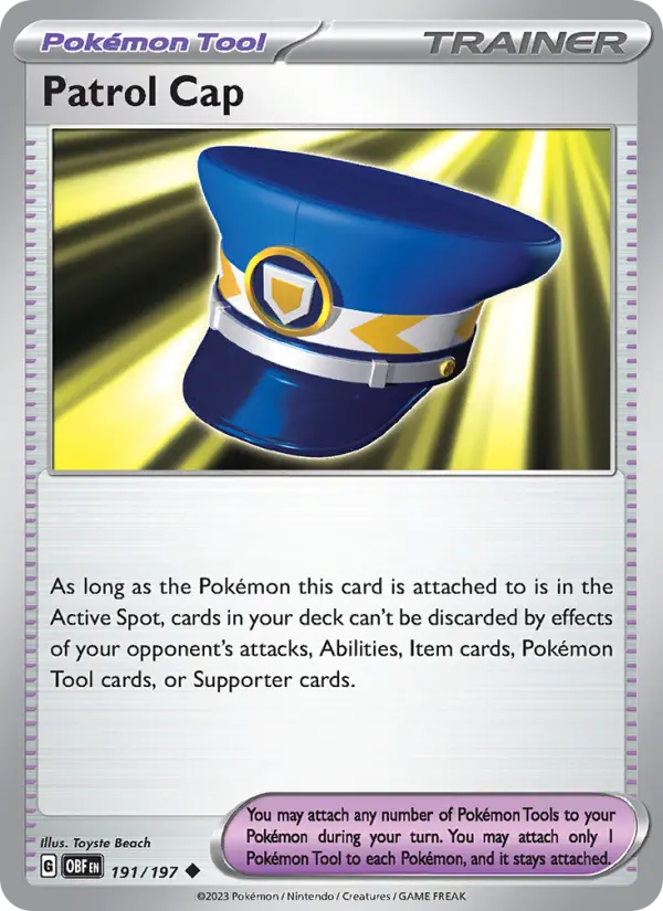 Patrol Cap #191 — Obsidian Flames