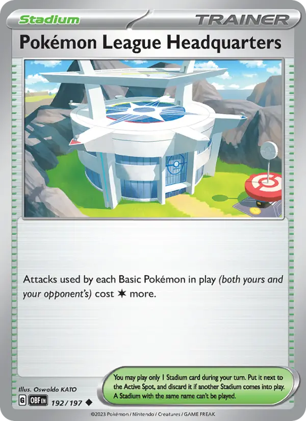 Pokémon League Headquarters #192 — Obsidian Flames