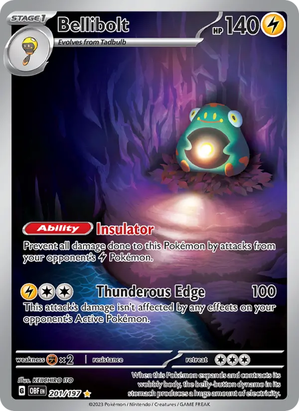 Bellibolt #201 — Obsidian Flames