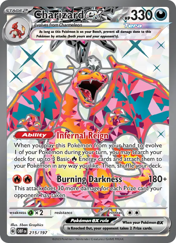 Charizard ex #215 — Obsidian Flames