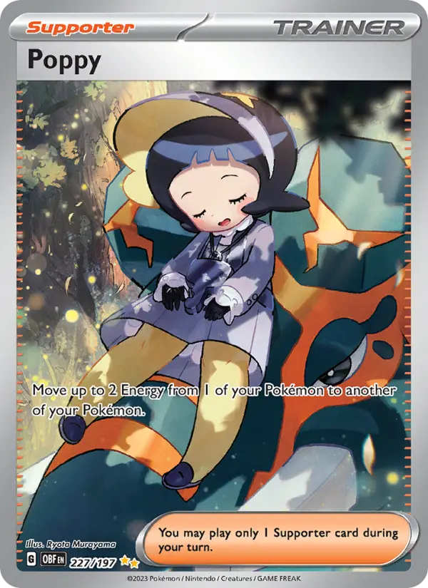 Poppy #227 — Obsidian Flames