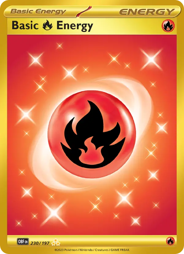 Basic Fire Energy #230 — Obsidian Flames
