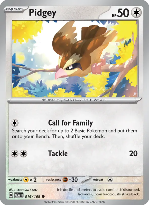 Pidgey #016 — 151
