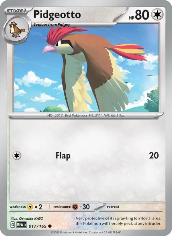Pidgeotto #017 — 151