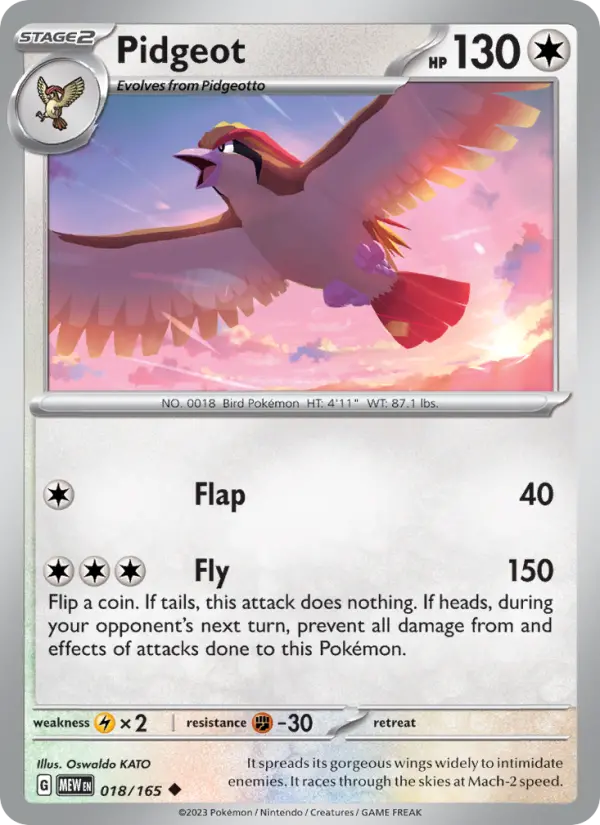 Pidgeot #018 — 151