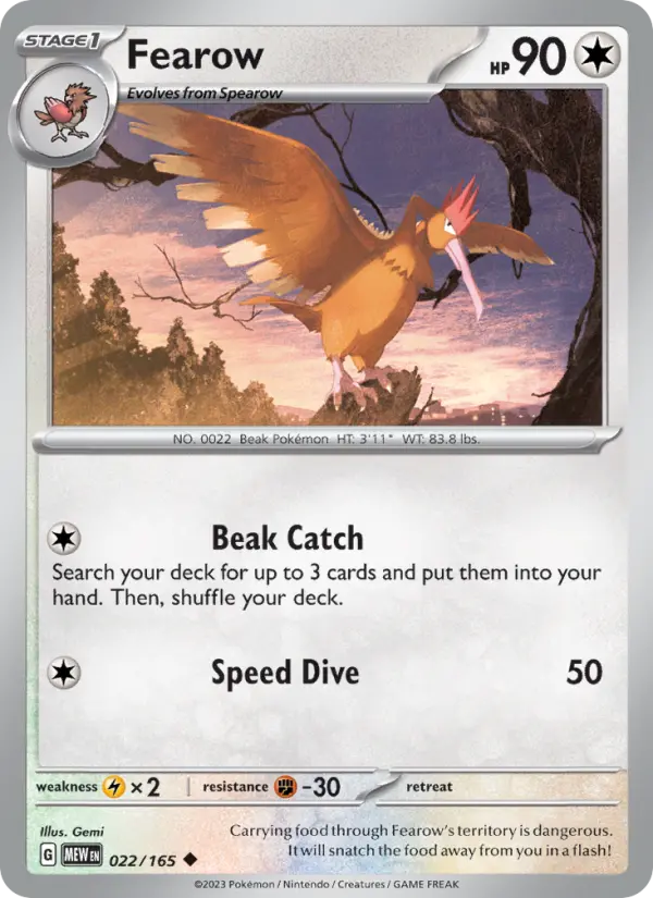 Fearow #022 — 151