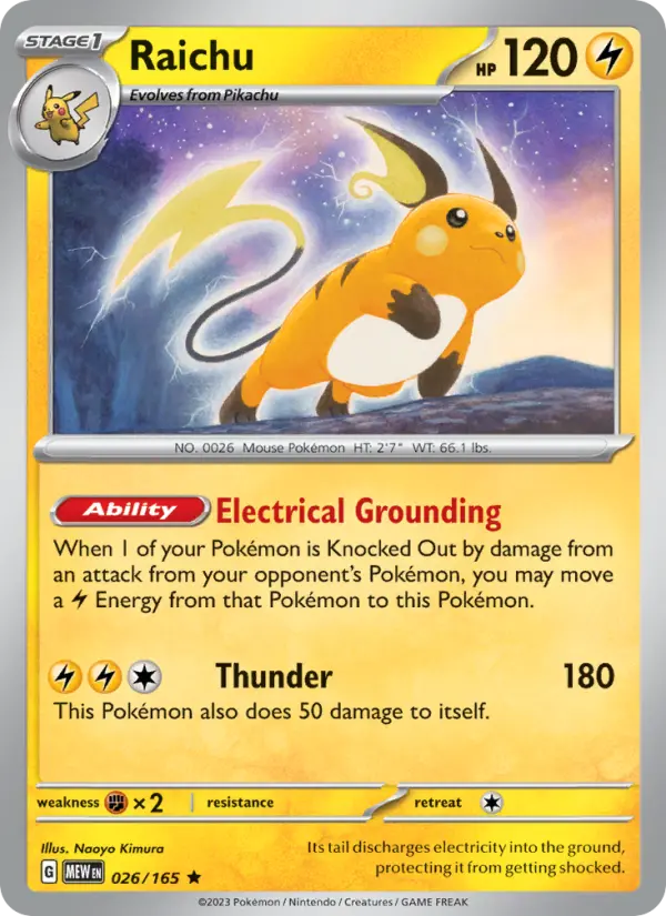 Raichu #026 — 151