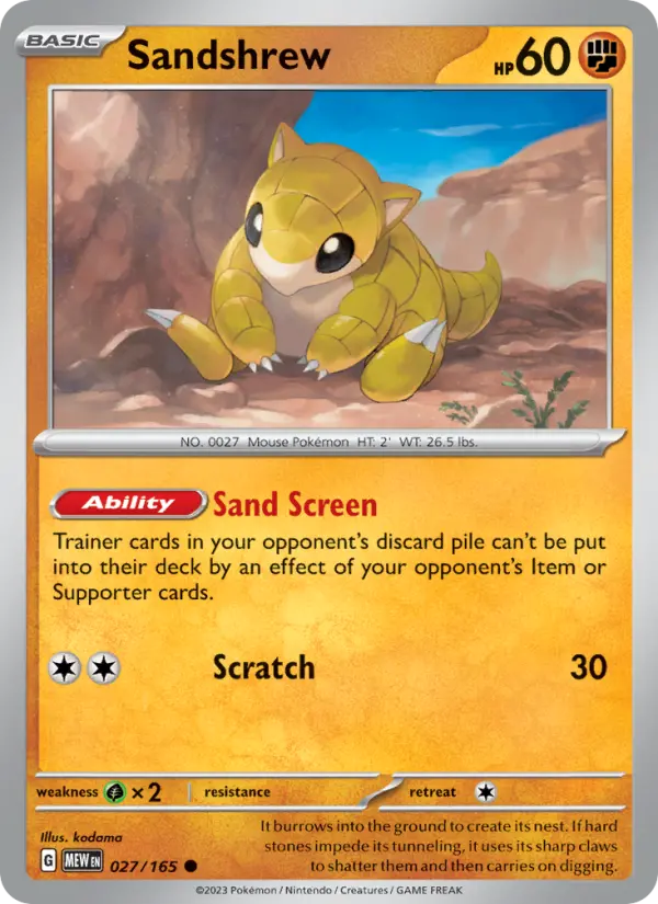 Sandshrew #027 — 151