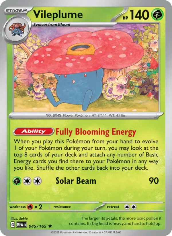 Vileplume #045 — 151