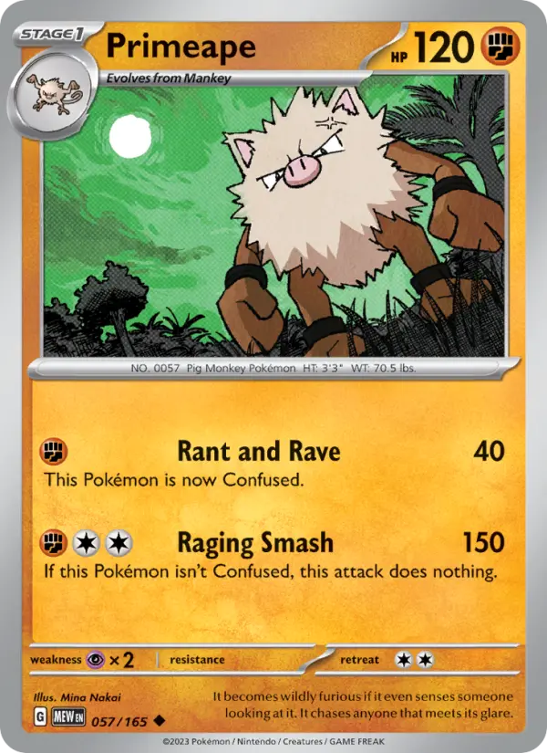 Primeape #057 — 151