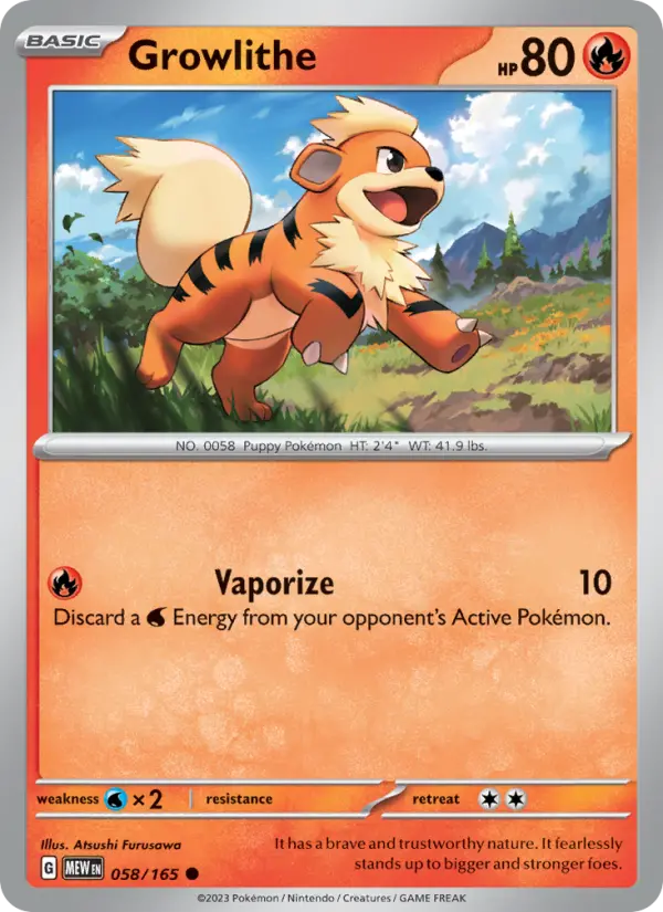 Growlithe #058 — 151