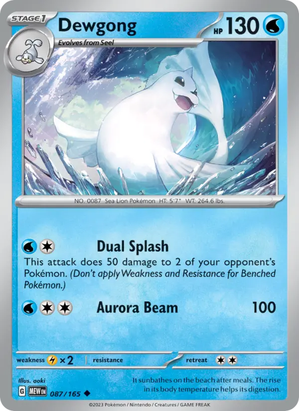 Dewgong #087 — 151