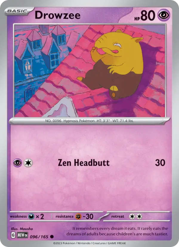 Drowzee #096 — 151