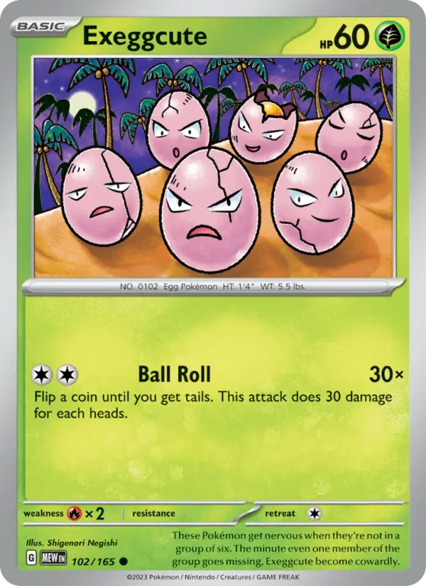 Exeggcute #102 — 151