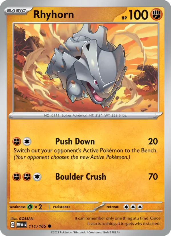 Rhyhorn #111 — 151