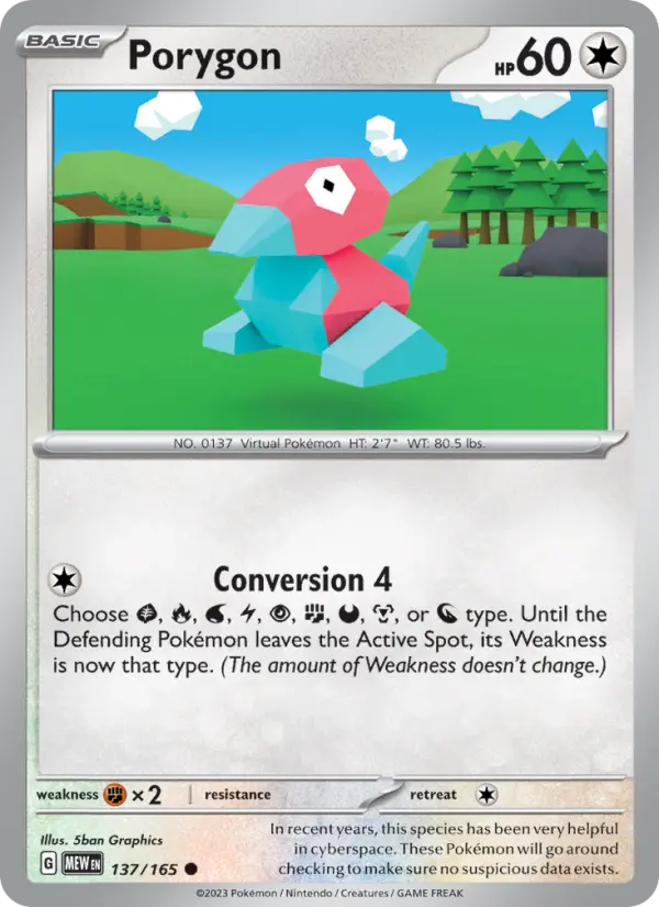 Porygon #137 — 151