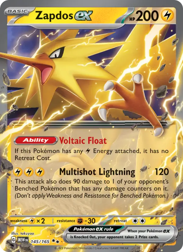 Zapdos ex #145 — 151