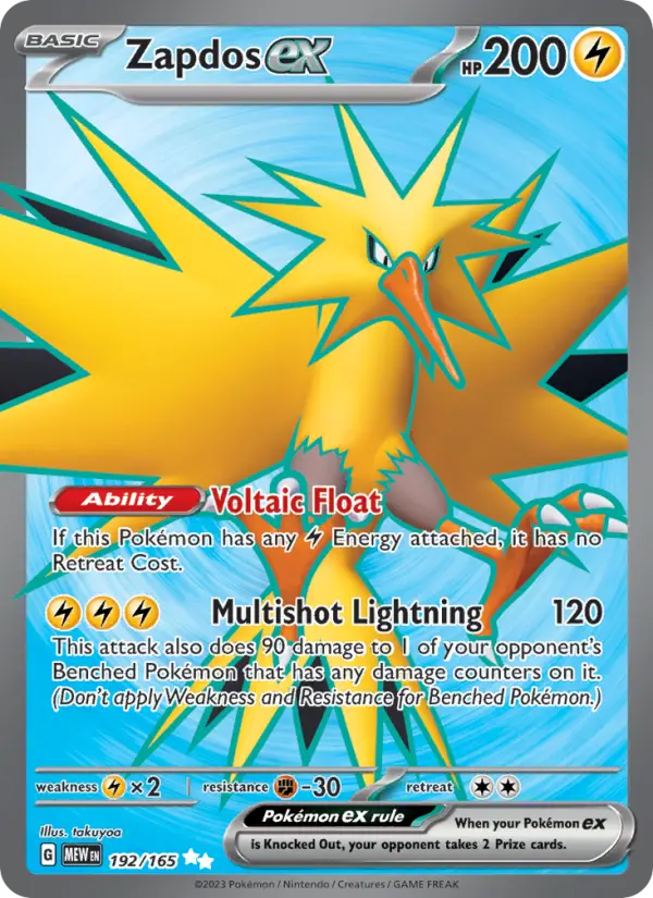 Zapdos ex #192 — 151