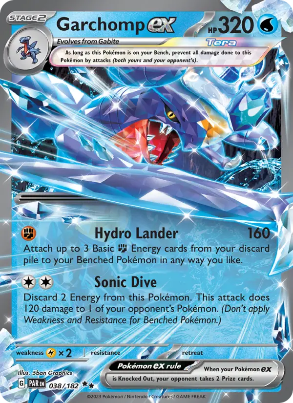 Garchomp ex #038 — Paradox Rift