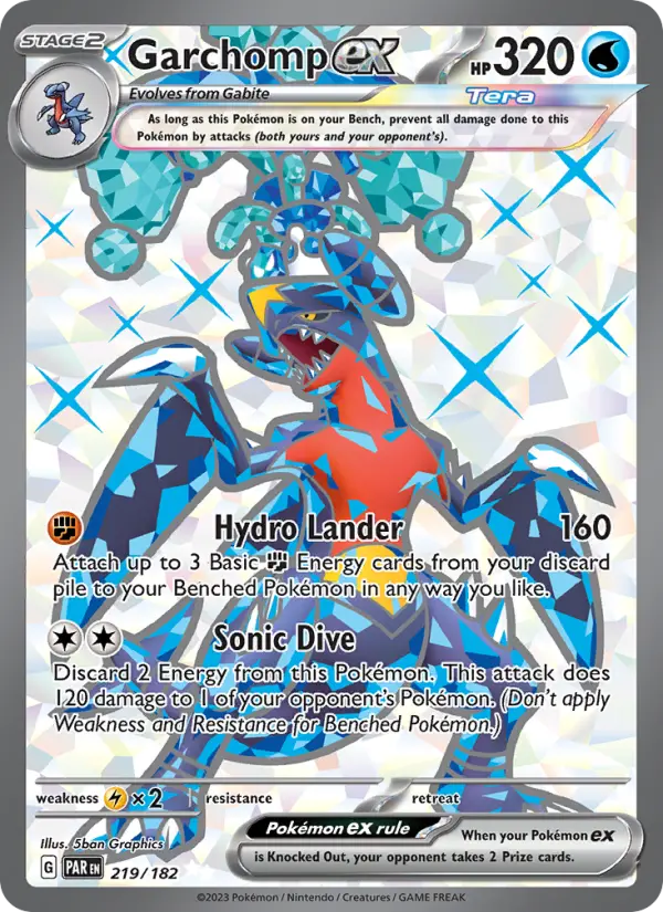 Garchomp ex #219 — Paradox Rift