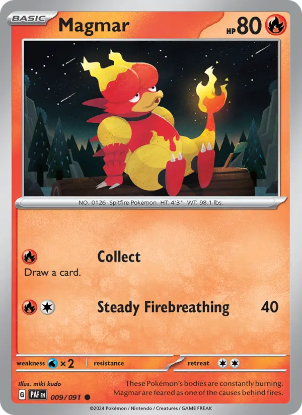 Magmar #009 — Paldean Fates