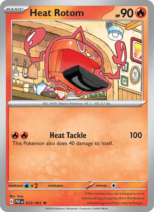 Heat Rotom #013 — Paldean Fates