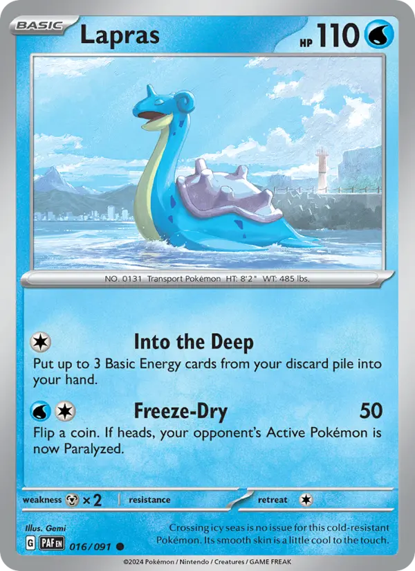 Lapras #016 — Paldean Fates