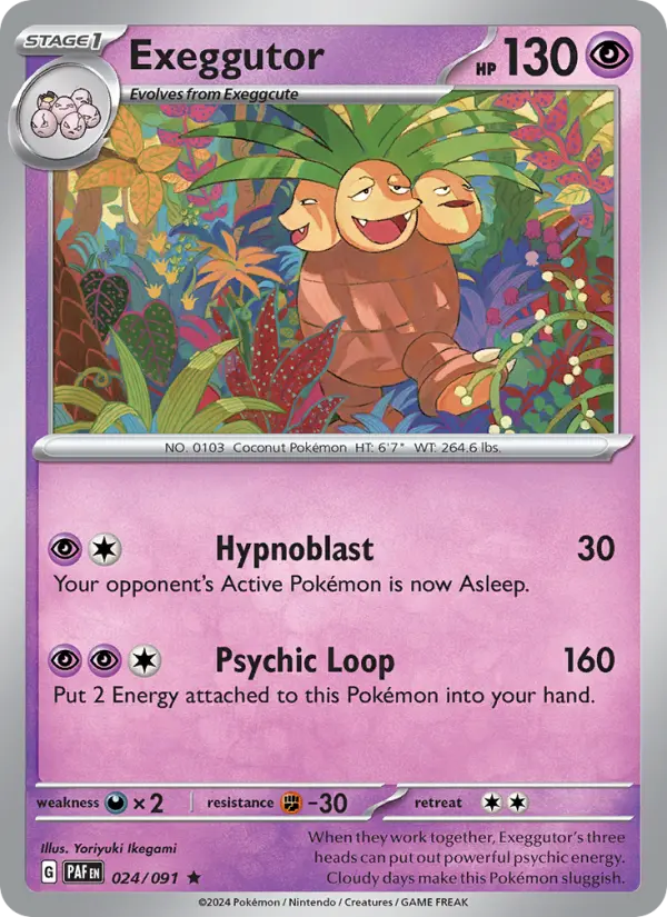Exeggutor #024 — Paldean Fates