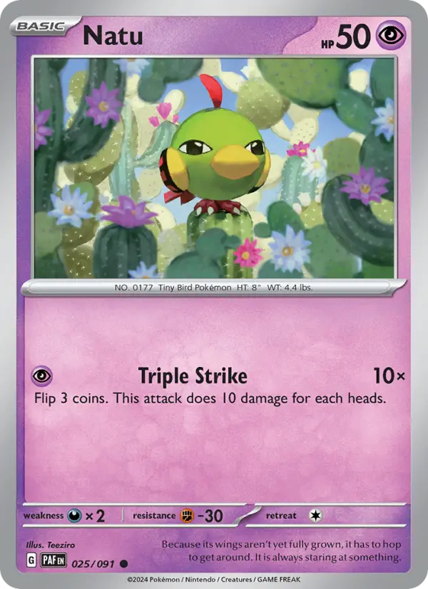 Natu #025 — Paldean Fates