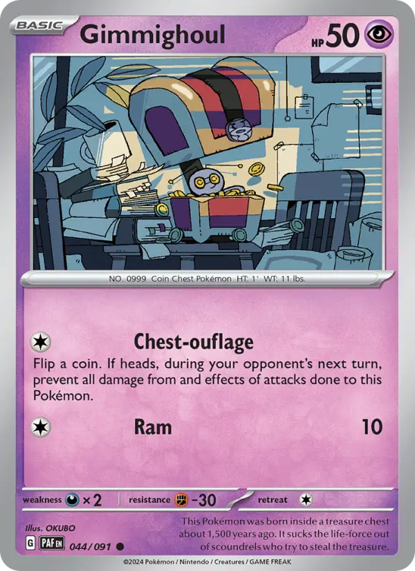 Gimmighoul #044 — Paldean Fates