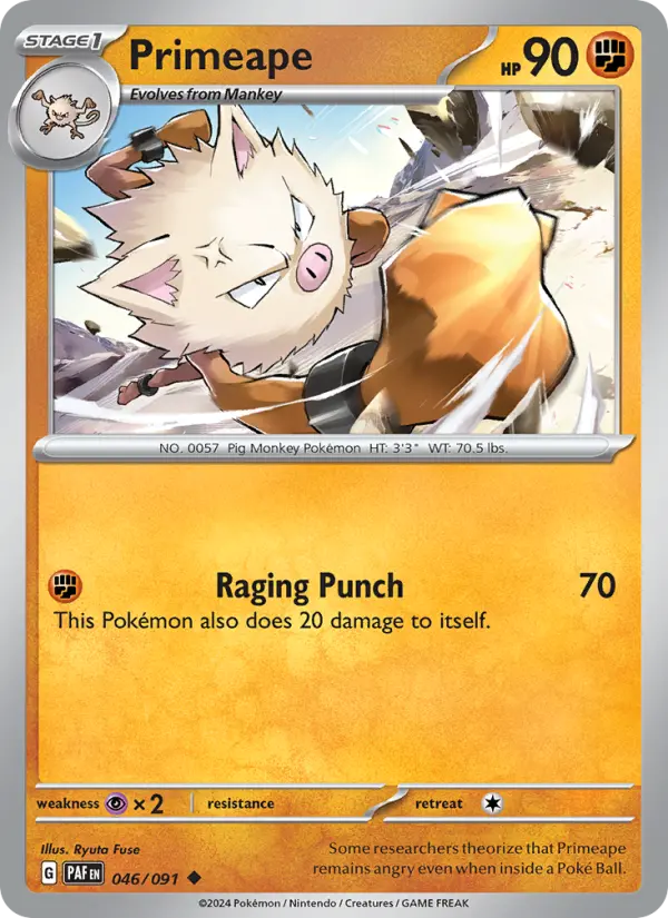 Primeape #046 — Paldean Fates