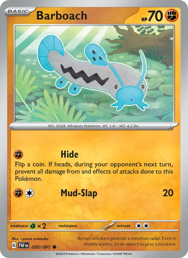 Barboach #050 — Paldean Fates